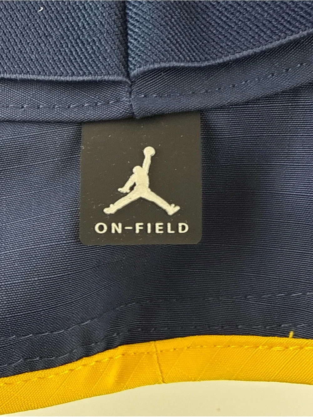 Jordan x Michigan Navy and Yellow Men's Bucket Hat